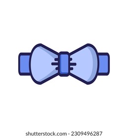 bow tie icon of color style design vector template