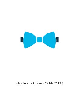 Bow tie icon colored symbol. Premium quality isolated necktie element in trendy style.