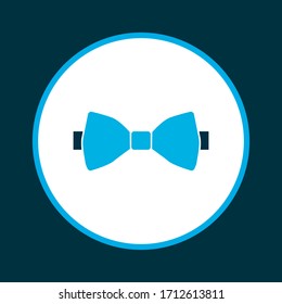 Bow tie icon colored symbol. Premium quality isolated necktie element in trendy style.