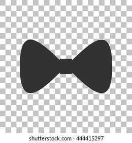 Bow Tie icon. Dark gray icon on transparent background.