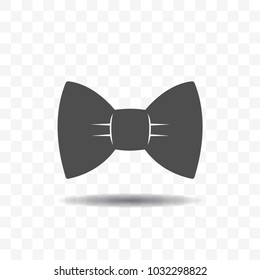 Bow tie icon design concept isolated on transparent background. Modern simple flat sign.