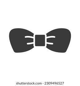 bow tie icon design of glyph style  vector template