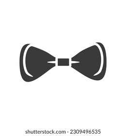 bow tie icon design of glyph style  vector template