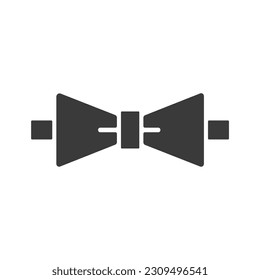 bow tie icon design of glyph style  vector template