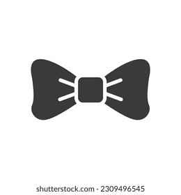 bow tie icon design of glyph style  vector template