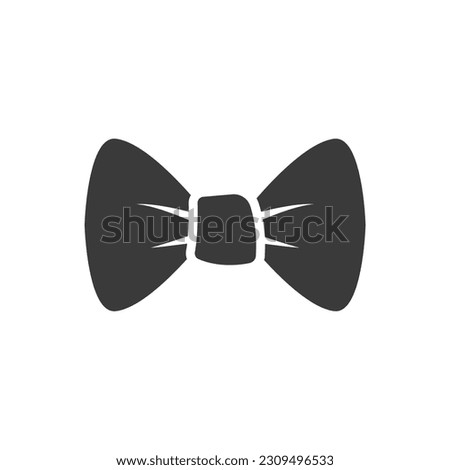 bow tie icon design of glyph style  vector template