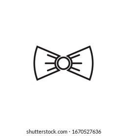 Bow tie icon design. Simple flat symbol. isolated on white background
