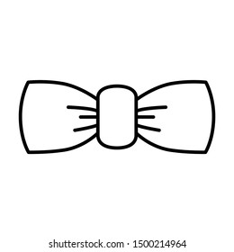 Bow tie icon design. Bow tie icon in trendy flat style design. Vector illustration.