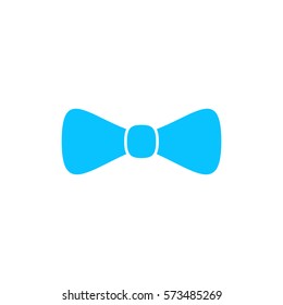 Bow Tie Icon Flat Blue Pictogram Stock Vector (Royalty Free) 573485269 ...
