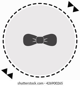 Bow tie icon Flat Design. Isolated Illustration.