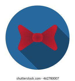bow tie icon flat design style