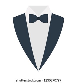 bow tie icon in flat style isolated vector illustration on white transparent background. fashion tie. male fashion tie. man tie.