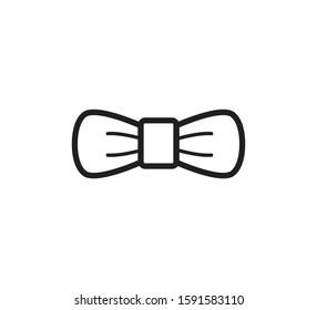 Bow tie icon flat style illustration