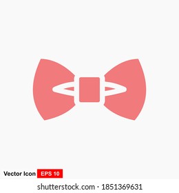 Bow Krawatte Symbol flache Illustration. Vektorbild.