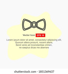 Icono de la corbata de la barra de la ilustración de estilo plano. imagen vectorial.