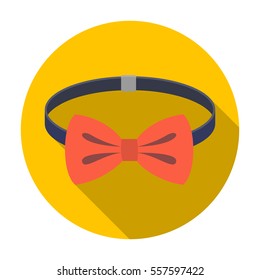 Bow tie icon in flat style isolated on white background. Hipster style symbol stock vector illustration.