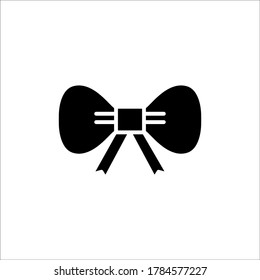 Bow, tie icon glyph style for your design