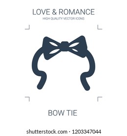 bow tie icon. high quality filled bow tie icon on white background. from love romance collection flat trendy vector bow tie symbol. use for web and mobile
