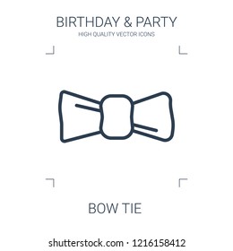 bow tie icon. high quality line bow tie icon on white background. from birthday party collection flat trendy vector bow tie symbol. use for web and mobile