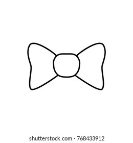bow tie icon illustration isolated vector sign symbol