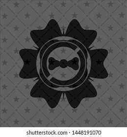 bow tie icon inside black badge