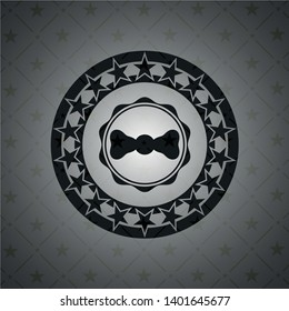 bow tie icon inside dark badge
