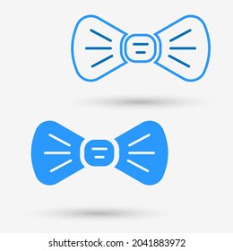 Bow tie icon, isolated object vector illustration.