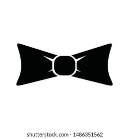 Bow tie icon isolated on white background.     Flat design