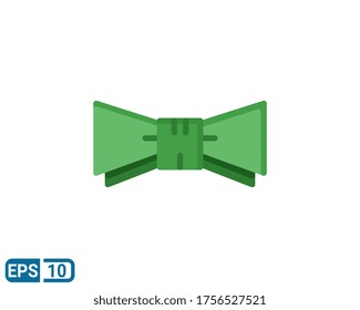 bow tie icon isolated on white background. vector illustration in flat style. Editable color. EPS 10 