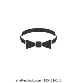 Bow-Tie-Symbol einzeln auf schwarz-weißem Vektorgrafik