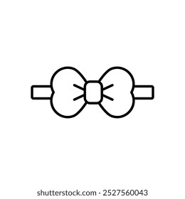 Bow Tie icon isolated on a white background. Vector illustration.