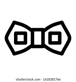 bow tie icon isolated sign symbol vector illustration - high quality black style vector icons
