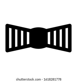 bow tie icon isolated sign symbol vector illustration - high quality black style vector icons
