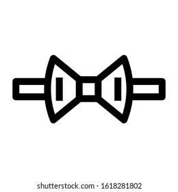 bow tie icon isolated sign symbol vector illustration - high quality black style vector icons
