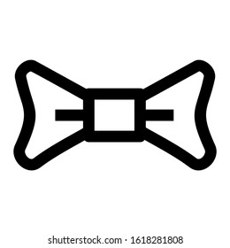 bow tie icon isolated sign symbol vector illustration - high quality black style vector icons
