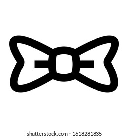 bow tie icon isolated sign symbol vector illustration - high quality black style vector icons
