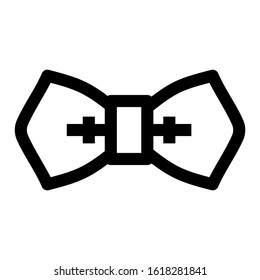 bow tie icon isolated sign symbol vector illustration - high quality black style vector icons
