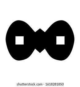 bow tie icon isolated sign symbol vector illustration - high quality black style vector icons

