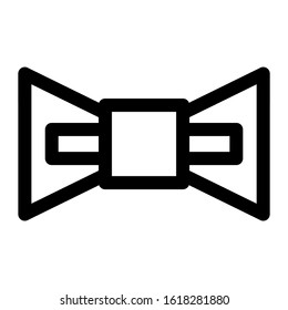 bow tie icon isolated sign symbol vector illustration - high quality black style vector icons
