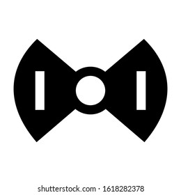 bow tie icon isolated sign symbol vector illustration - high quality black style vector icons
