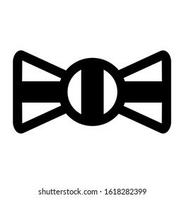 bow tie icon isolated sign symbol vector illustration - high quality black style vector icons
