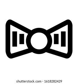 bow tie icon isolated sign symbol vector illustration - high quality black style vector icons
