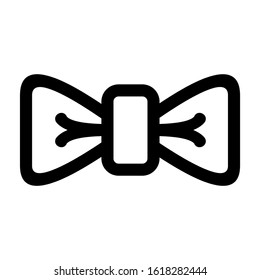 bow tie icon isolated sign symbol vector illustration - high quality black style vector icons
