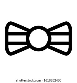 bow tie icon isolated sign symbol vector illustration - high quality black style vector icons
