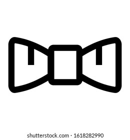 bow tie icon isolated sign symbol vector illustration - high quality black style vector icons
