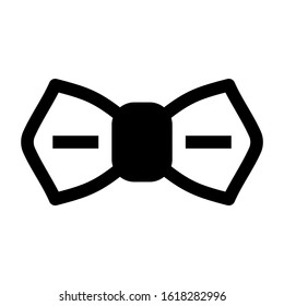 bow tie icon isolated sign symbol vector illustration - high quality black style vector icons
