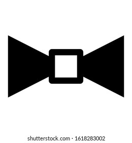 bow tie icon isolated sign symbol vector illustration - high quality black style vector icons
