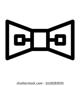 bow tie icon isolated sign symbol vector illustration - high quality black style vector icons
