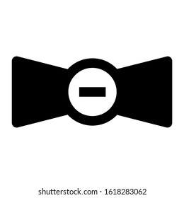 bow tie icon isolated sign symbol vector illustration - high quality black style vector icons
