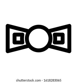 bow tie icon isolated sign symbol vector illustration - high quality black style vector icons
